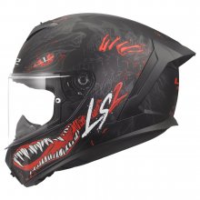 ΚΡΑΝΟΣ Full Face LS2 820.06 RAPID III KAIJU 22.06 Μαύρο Ματτ/Κόκκινο/Άσπρο