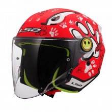 Κράνος Παιδικό Jet 622.22 JUN FUNNY II PAWS Κόκκινο ECE 22.06