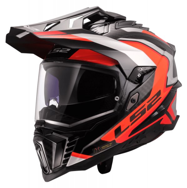 ΚΡΑΝΟΣ END CARBON LS2 EXPLORER FRONTIER II 22.06 ORANGE XL