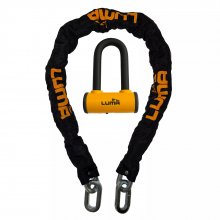 Αλυσίδα με κλειδαριά Luma Escudo Procombi μαύρη Πορτοκαλί 150 