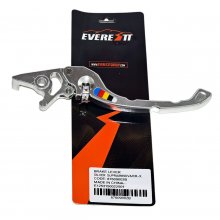 Μανέτα δεξιά ρυθμιζόμενη Type-2 Honda Supra 100 / Honda Innova 125 / Yamaha Crypton-X 135 Everestt ασημί