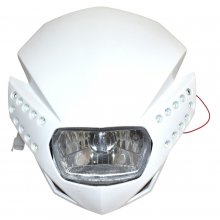ΜΑΣΚΑ ΦΑΝΟΥ ENDURO YP-00-08 ΑΣΠΡΗ ΜΕ LED DOD 