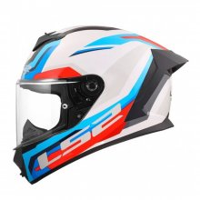 ΚΡΑΝΟΣ Full Face LS2 820.08 RAPID III HYPER 22.06 ΑΣΠΡΟ/ΚΟΚΚΙΝΟ/ΜΠΛΕ
