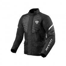 Μπουφάν μηχανής αδιάβροχο REV'IT DUKE H2O Μαύρο