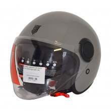 Κράνος Jet STR PILOT ΔΙΠΛΗ ΖΕΛΑΤΙΝΑ Γκρι