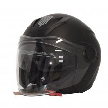 Κράνος Jet STR STRIKE ΔΙΠΛΗ ΖΕΛΑΤΙΝΑ Μαύρο Ματ