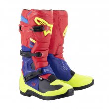 Μπότες Motocross Alpinestars Tech 3 Μαύρο / Κόκκινο / Κίτρινο / Μπλε CE