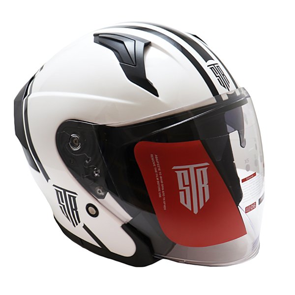 ΚΡΑΝΟΣ STR ΑΝΟΙΚΤΟ URBANO ΔΙΠΛΗ ΖΕΛΑΤΙΝΑ ΓΡΑΦΙΚΑ WHITE/BLACK XL