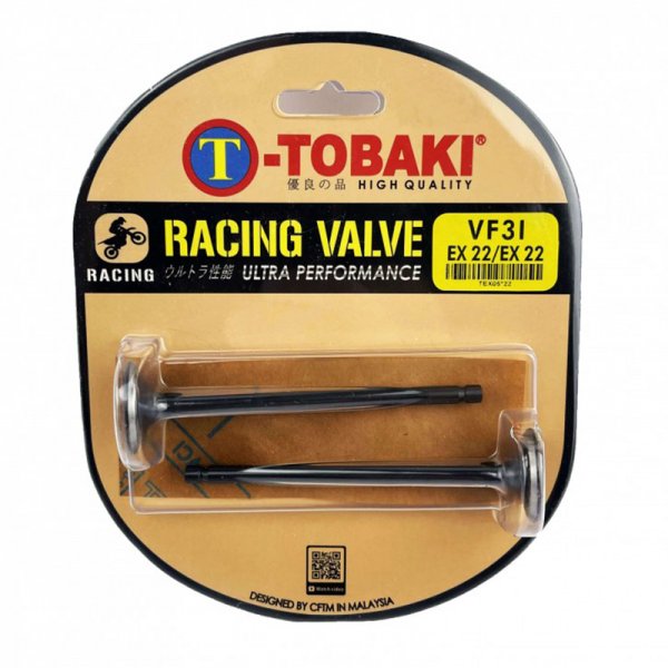 ΒΑΛΒΙΔΕΣ ΖΕΥΓ RACING SYM VF185 EX 22MM TOBAKI