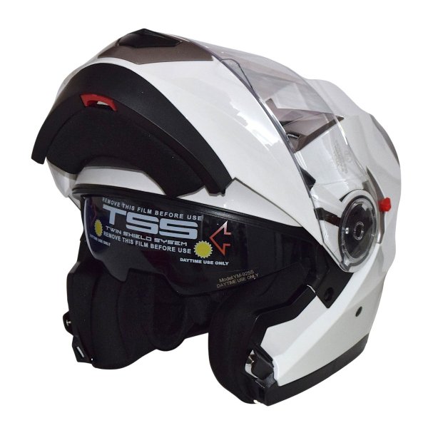 Κράνος flip up Vester YM-925 Άσπρο ECE 22.06