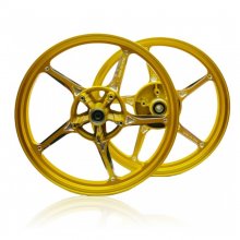 Ζάντες ζευγάρι SYM VF 185 Αλουμινίου Χρυσές MagicBoy