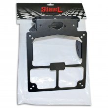 Βάση πινακίδας ανακλινόμενη μαύρη Universal τετράγωνη MTD-055-07 Steel