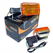 Φλας πίσω Honda GLX 50 χρώμιο Everestt Ζευγάρι