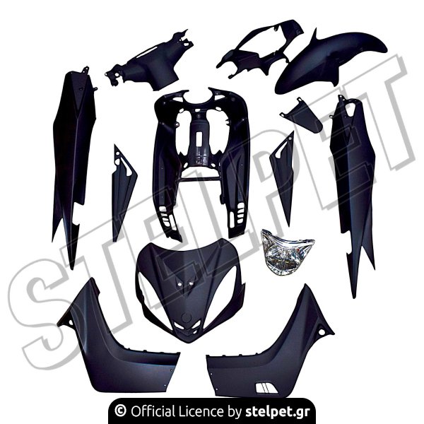 ΚΟΥΣΤΟΥΜΙ ΜΑΥΡΟ ΜΑΤ ΜΕ ΦΑΝΑΡΙ (12ΤΜΧ/ΣΕΤ) CRYPTON-X 135 L/C