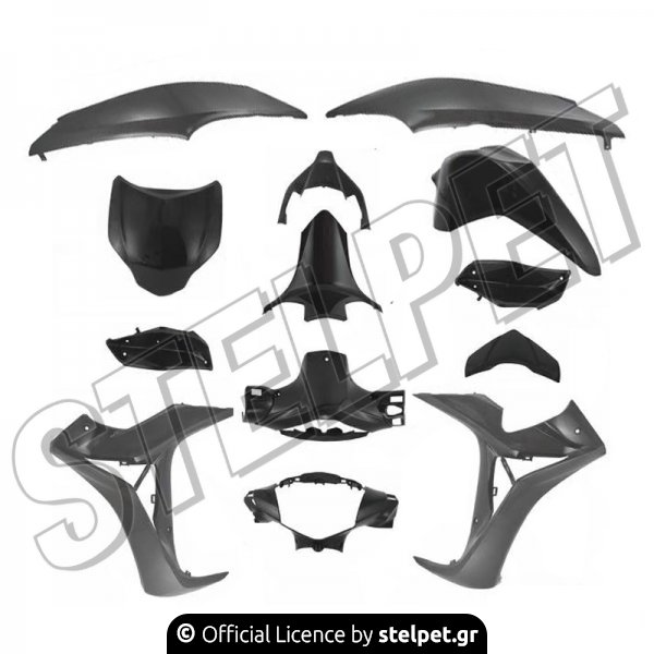 ΚΟΥΣΤΟΥΜΙ HND SUPRA-X 15 HELMIN ΜΑΥΡΟ ΓΚΡΙ (13ΤΕΜ) MTM