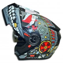 Κράνος Flip up Shiro SH-508 Apache Ματ Γκρι