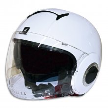 Κράνος jet Shark Nano Blank λευκό