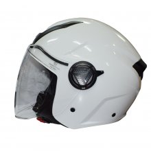 Κράνος Jet Ανοιχτό με Εσωτερική Φιμέ Ζελατίνα ZEN ZN-760 ECE R22.06 Άσπρο