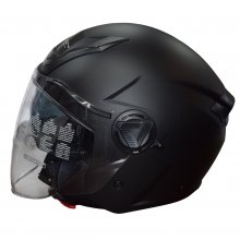 Κράνος Jet Ανοιχτό με Εσωτερική Φιμέ Ζελατίνα ZEN ZN-760 ECE R22.06 Μαύρο Ματ