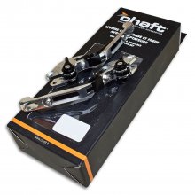 Μανέτες ζευγάρι ρυθμιζόμενες σπαστές Chaft LEN01 ασημί