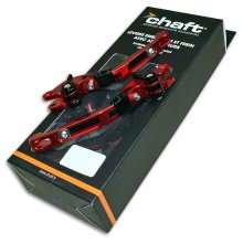 Μανέτες ζευγάρι ρυθμιζόμενες σπαστές Chaft LER03 κόκκινες