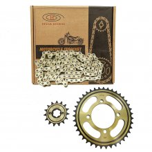 ΑΛΥΣΙΔΟΓΡΑΝΑΖΑ ΣΕΤ CRYPTON-X 39x15T 428H-112L Χρυσά HUA-DING	