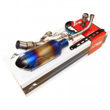 Εξάτμιση Honda Supra 100 (011/1230 BLUE) APIDO Racing NEW GEN