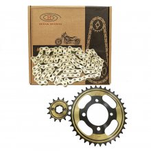 ΑΛΥΣΙΔΟΓΡΑΝΑΖΑ ΣΕΤ DY100 36x14T 428H-104L Χρυσά HUA-DING