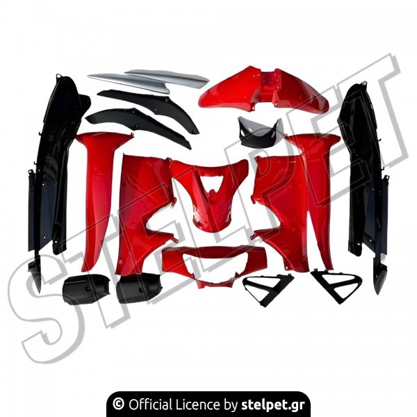 ΚΟΥΣΤΟΥΜΙ KRISTAR ΠΛΑΣΤ.ΣΕΤ 14ΤΕΜ ΚΟΚΚΙΝΟ-ΜΑΥΡΟ