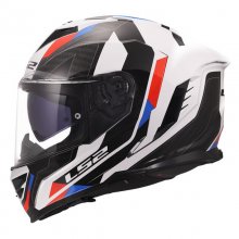 ΚΡΑΝΟΣ FULL FACE LS2 STORM III 22.06 SPORTY Άσπρο/Μπλέ/Κόκκινο