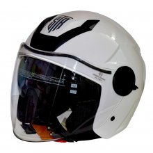 Κράνος Jet STR STRIKE 2πλη ζελατίνα Άσπρο